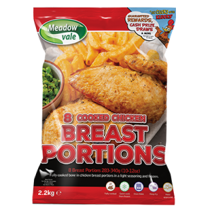 MEADOW VALE CHICKEN BREAST 10/12OZ X 8