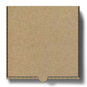 E.FLUTE 14" PLAIN BROWN PIZZA BOX X 40