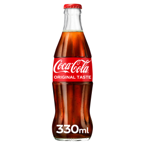 COKE BOTTLES GLASS X 330ML