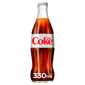 DIET COKE BOTTLES GLASS X 330ML