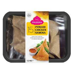 ZULEKHA PUNJABI CHICKEN SAMOSA 15 PIECES X 1.2KG