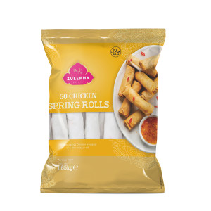 ZULEKHA CHICKEN ROLLS 50 PIECES X 1650G