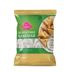 ZULEKHA VEGETABLE SAMOSA 50 PIECES X 1650G
