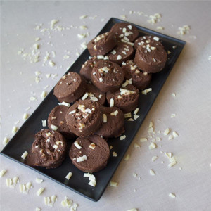 DOUBLE CHOC COOKIE PUCKS X 50G
