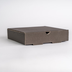 E. FLUTE 9'' PLAIN BLACK PIZZA BOX X 90
