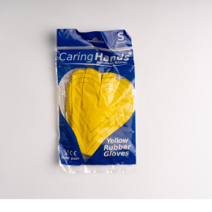 GLOVES YELLOW SMALL X 1
