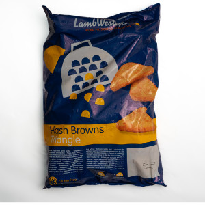 LAMB WESTON HASH BROWN TRIANGLES X 2.5KG N 