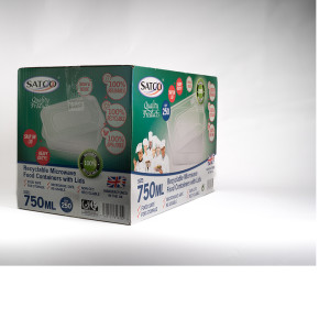 SATCO A750 MICROWAVABLE CONTAINERS X 250