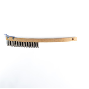 A WIRE BRUSH W/SCRAPER X 1