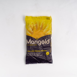 MARIGOLD KITCHEN GLOVES LARGE 8.5" X 6