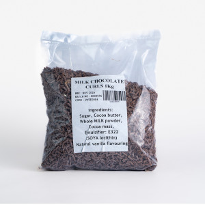 MILK CHOCOLATE CURLS X 1KG