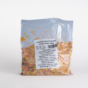 ASSORTED SUGAR STRANDS X 1KG