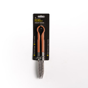 Z TONGS 9" S/S RED HANDLE 23CM X 1