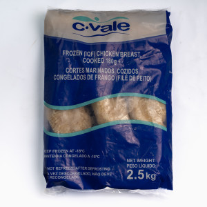 CVALE CHICKEN FILLET COOKED X 2.5KG