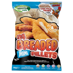 MEADOW VALE BREADED MINI FILLET 34/56G X 1KG