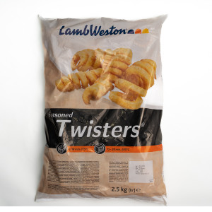 LAMB WESTON TWISTERS SEASONED SKIN ON X 2.5KG N
