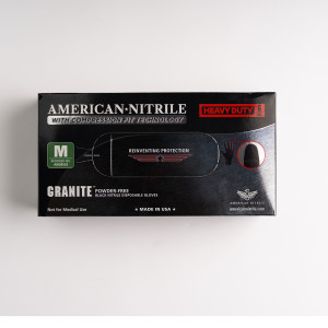 GLOVES NITRILE P.FREE BLACK M X 100