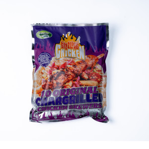 MEADOW VALE SIZZLING ORIGINAL CHARGRILLED CHICKEN SKEWERS (100G) X 1KG