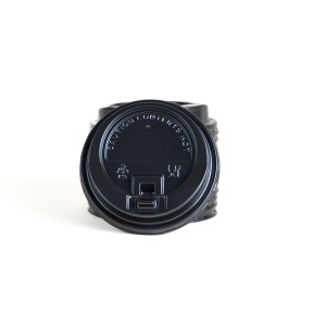 EP 12OZ RECLOSABLE LIDS BLACK 10 X 50