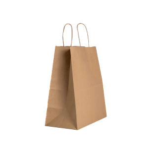 EP SOS 26X14X30 70GSM (L) BROWN TWIST HANDLES X 150