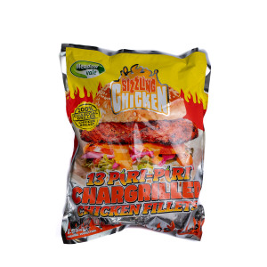 MEADOW VALE SIZZLING PIRI PIRI CHARGRILLED CHICKEN FILLETS (150G) X  1.95KG