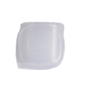 CLEAR FLAT PP LIDS X 600