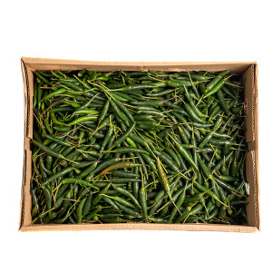 FRESH GREEN CHILLIES LONG X 4KG
