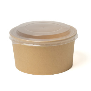 EP BROWN BOWL & LID 1000ML 