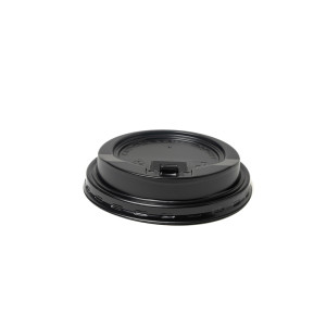 EP 12OZ SIP THROUGH LIDS BLACK X 50