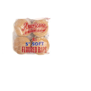 AMERICANA 5" FLOURED BAPS X 8