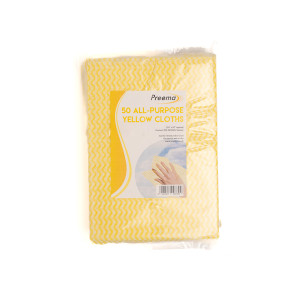 YELLOW PERFORATED CLOTHES X 50