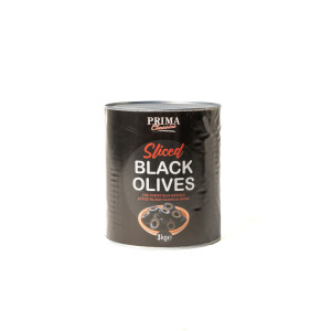 PRIMA SLICED BLACK OLIVES X 3KG