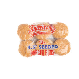 AMERICANA 4.5" BUNS SEEDED X 4