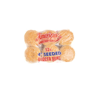 AMERICANA 4" BUNS SEEDED X 4