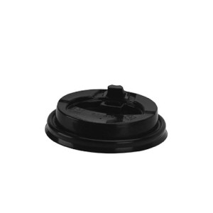 8OZ RECLOSABLE LIDS BLACK  20 X 50