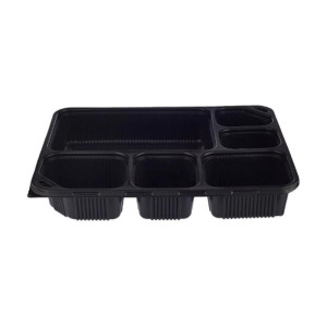 6 COMPARTMENT PP BASE BLACK X 150