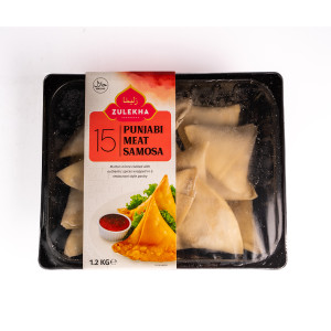 ZULEKHA PUNJABI MEAT SAMOSA 15 PIECES X 1.2KG