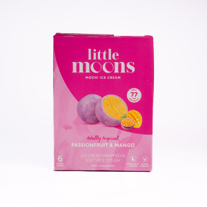 LITTLE MOONS PASSIONFRUIT & MANGO MOCHI ICE CREAM X 6PKS