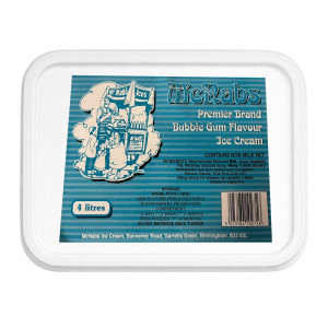  McNABS BUBBLEGUM ICE CREAM TUB X 4L