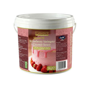 CARMEN'S STRAWBERRY VARIEGATE SAUCE X 5KG