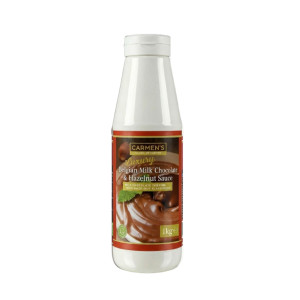 CARMEN'S BELGIAN MILK CHOCOLATE & HAZELNUT SAUCE X 1KG