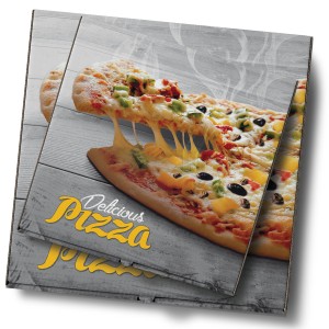 GREY 12" PIZZA BOX X 80