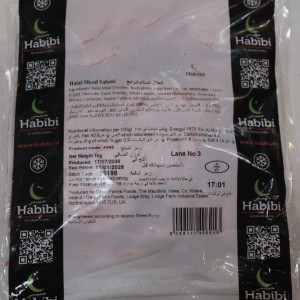 HABIBI HALAL SLICED CHICKEN & BEEF SALAMI X 1KG